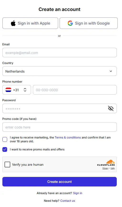 zumobet casino signup